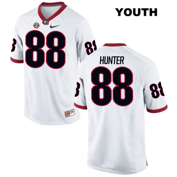 Georgia Bulldogs Youth Jaden Hunter #88 NCAA Authentic White Nike Stitched College Football Jersey CFB8556TU